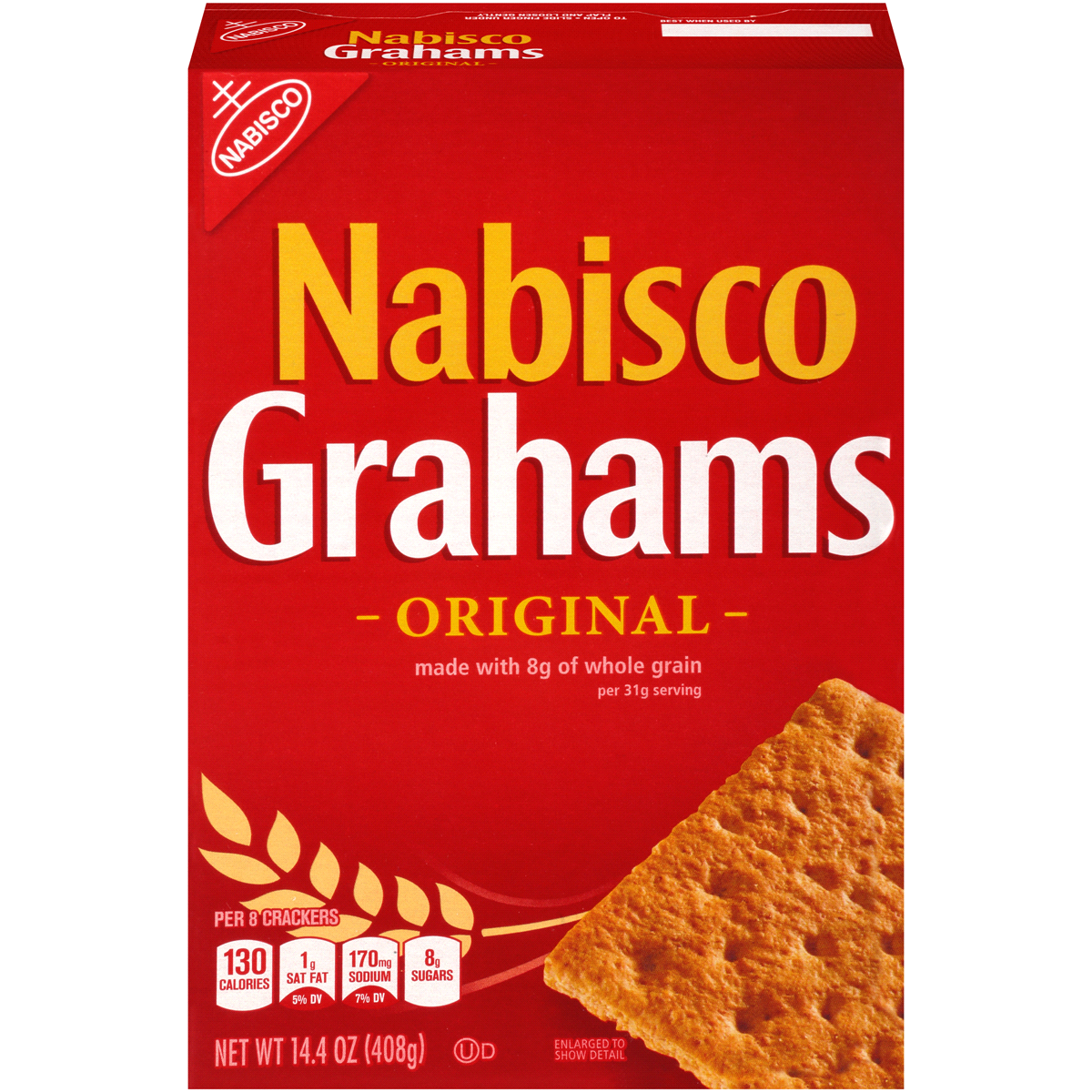 slide 1 of 8, Nabisco Grahams Original Crackers, 14.4 oz