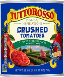 Tuttorosso Crushed Tomatoes Chunky Style In Puree With Sweet Basil - 28 oz