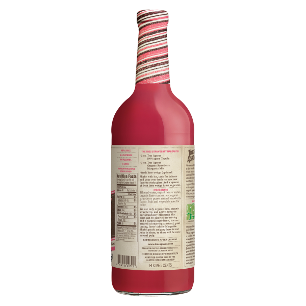 slide 5 of 13, Tres Agaves Organic Strawberry Margarita/Daiquiri Mix - 33.8 fl oz, 33.8 fl oz