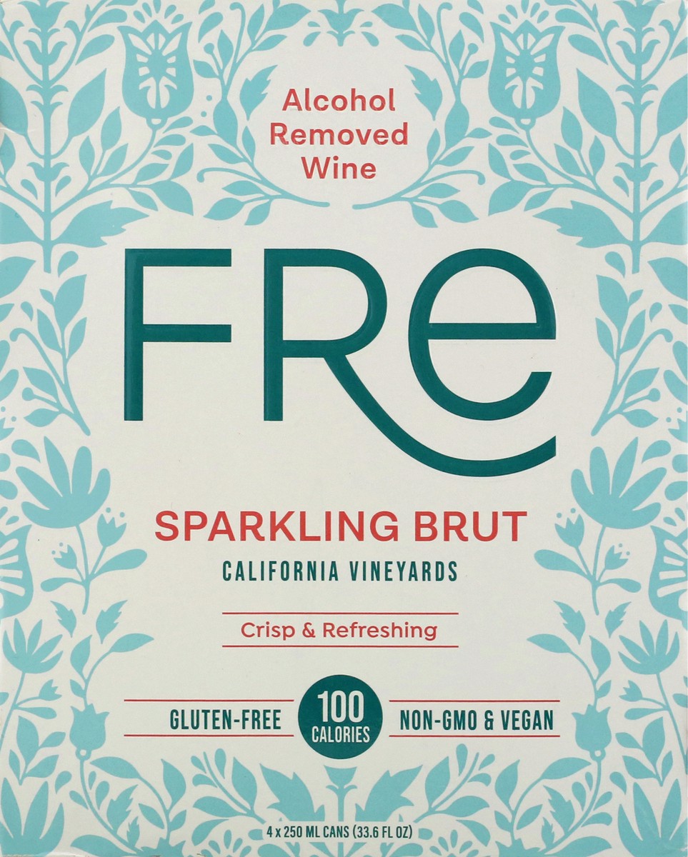 slide 1 of 12, FRE California Vineyards Sparkling Brut 4 ea, 4 ct; 250 ml