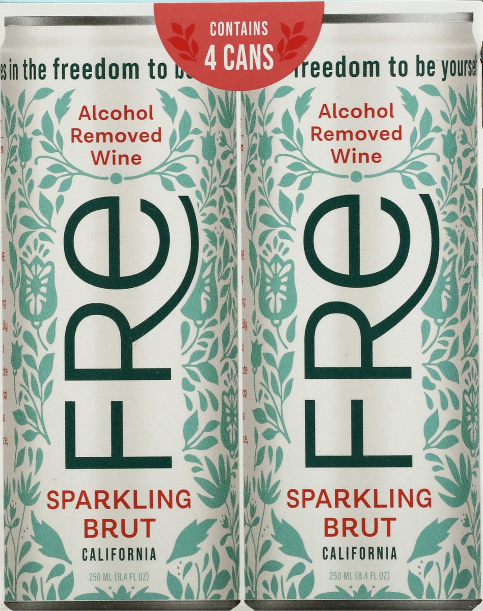 slide 10 of 12, FRE California Vineyards Sparkling Brut 4 ea, 4 ct; 250 ml