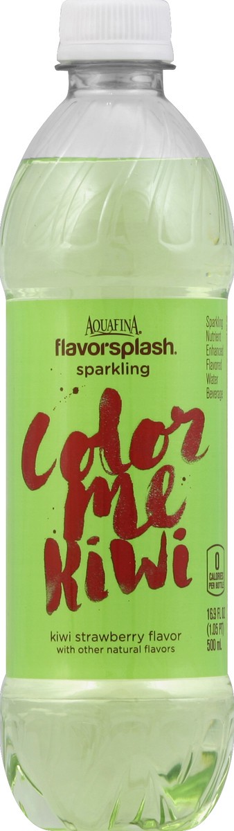 slide 4 of 4, Aquafina Flavorsplash Color Me Kiwi Kiwi Strawberry Sparkling Water Beverage - 16.9 fl oz, 16.9 fl oz