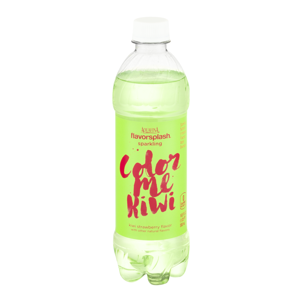 slide 1 of 4, Aquafina Flavorsplash Color Me Kiwi Kiwi Strawberry Sparkling Water Beverage - 16.9 fl oz, 16.9 fl oz