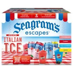 Seagram's Escapes Italian Ice Variety Pack - 12pk/12oz cans