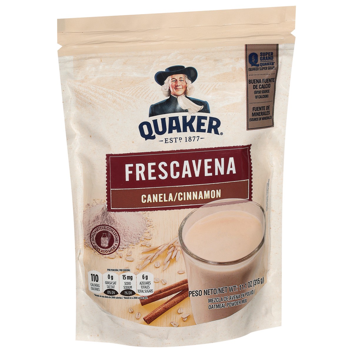 slide 3 of 4, Quaker Cinnamon Oatmeal Powder Mix 11.1 oz, 11.11 oz