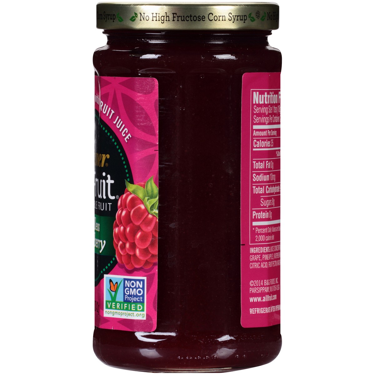 slide 2 of 7, Polaner All Fruit Gluten Free Seedless Raspberry Spreadable Fruit, Raspberry Fruit Spread, 15.25 OZ, 15.25 oz