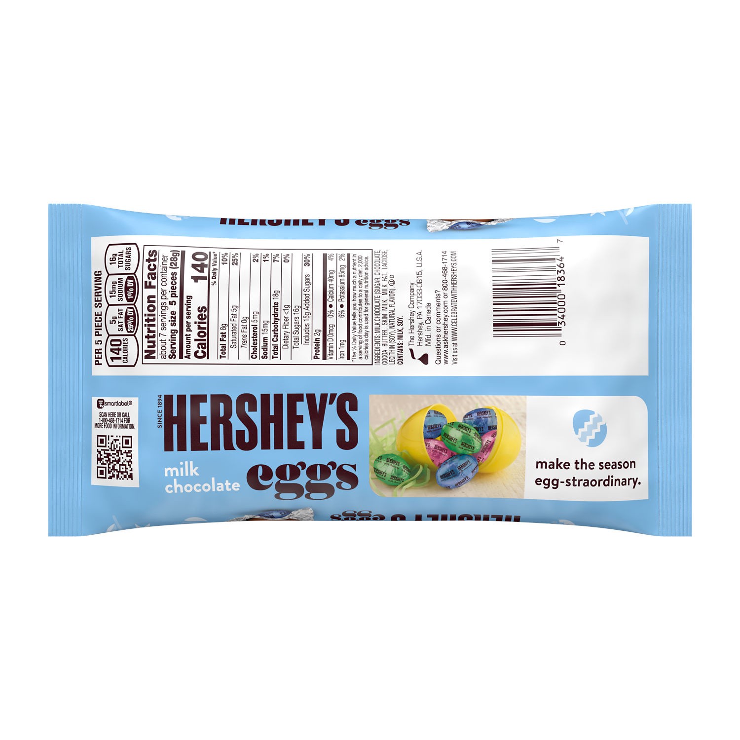 slide 2 of 2, Hershey's Milk Chocolate, Easter Candy Eggs Bag, 7.4 oz, 7.4 oz