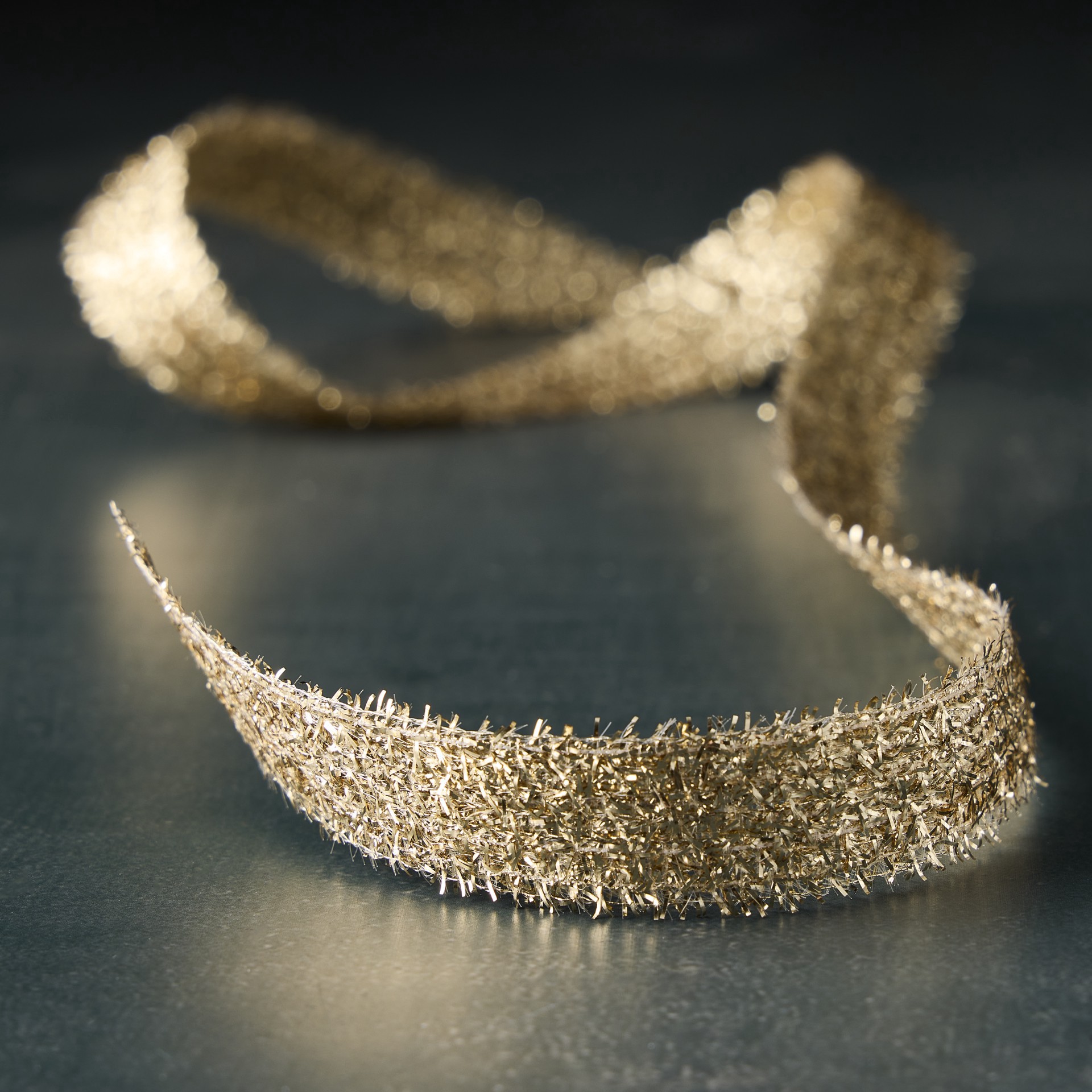 slide 2 of 2, 5/8" X 5yd. Gold Metallic Ribbon By Celebrate It Classic, 5/8 in x 5 yd