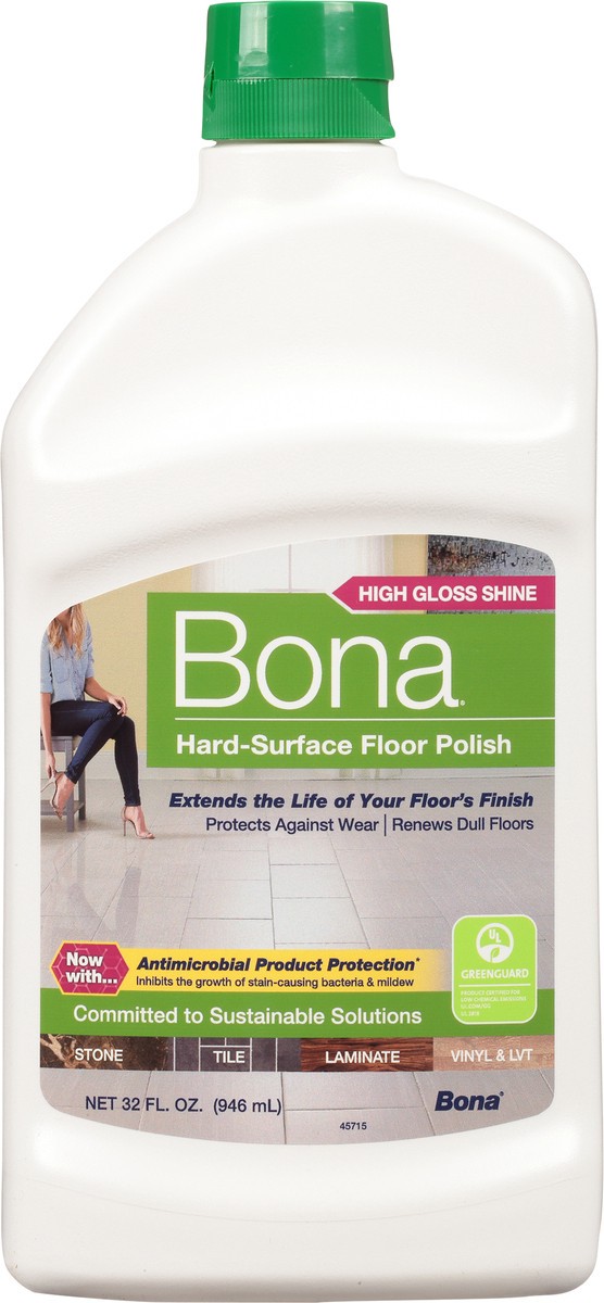 slide 6 of 9, Bona High Gloss Shine Hard Surface Floor Polish 32 fl oz, 32 fl oz
