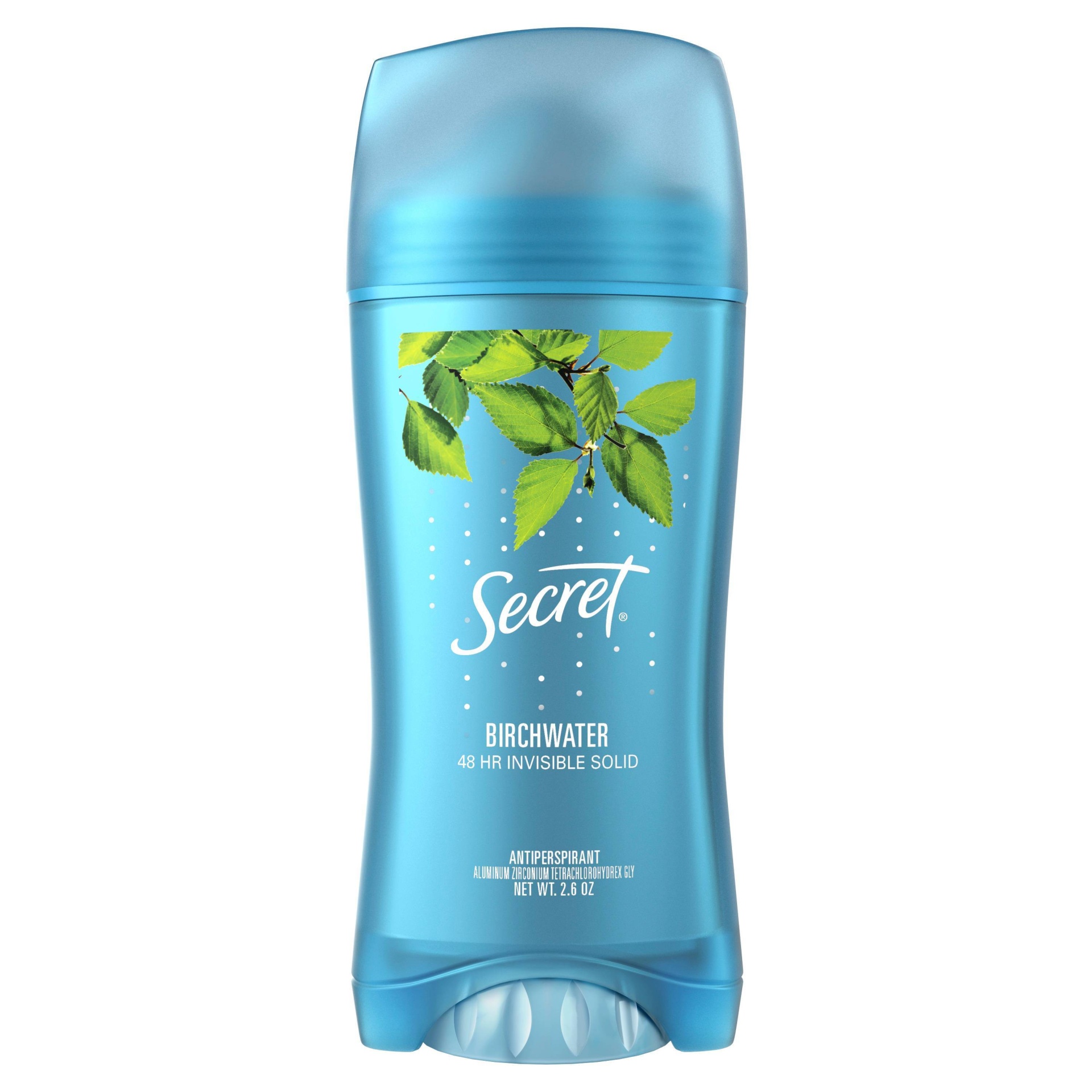 slide 1 of 4, Secret Invisible Solid Birchwater Antiperspirant and Deodorant, 2.6 oz