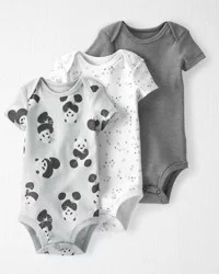 Littleplanet Baby 3-Pack Organic Cotton Bodysuits Multi 24M