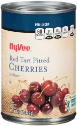 Hy-vee Red Tart Pitted Cherries In Water - 15 oz