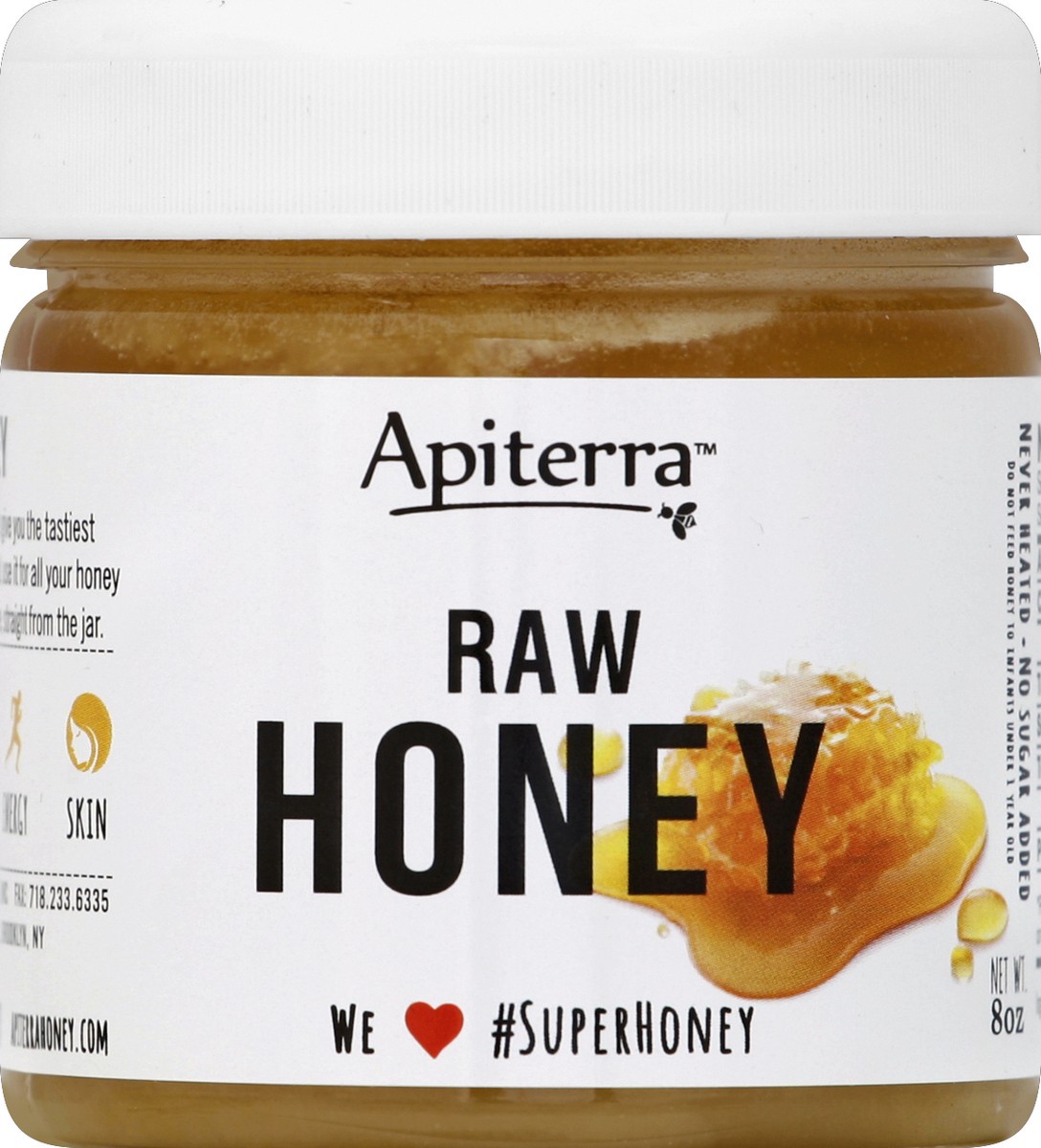 slide 1 of 3, Apiterra Honey 8 oz, 8 oz