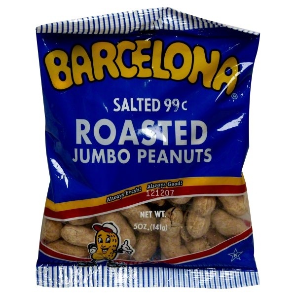 slide 1 of 1, Barcelona Jumbo Peanuts - Salted - Roasted, 5 oz