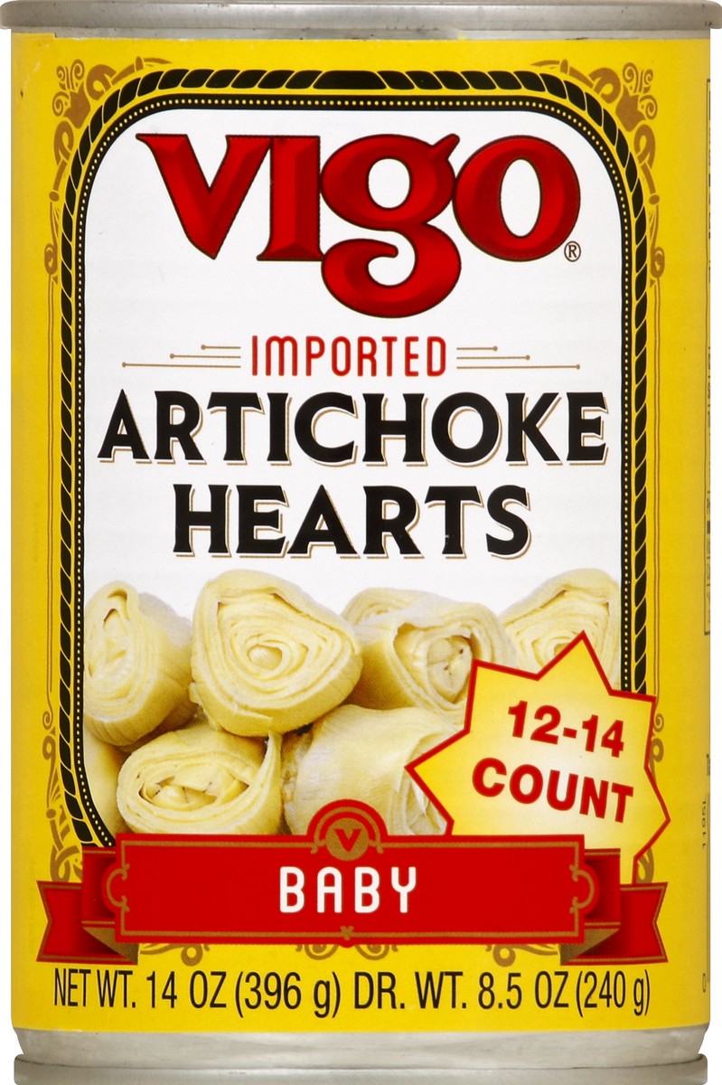 slide 2 of 2, Vigo Imported Baby Artichoke Hearts 14 oz, 14 oz