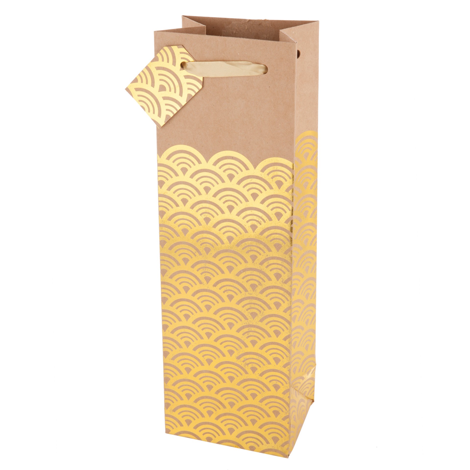 slide 3 of 5, Cakewalk True Kraft And Gold Wine Bag Astmt - EA, 1 ct
