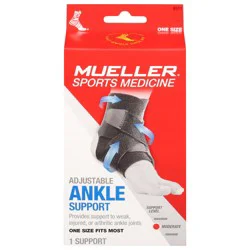 Mueller Moderate Adjustable Ankle Support 1 ea