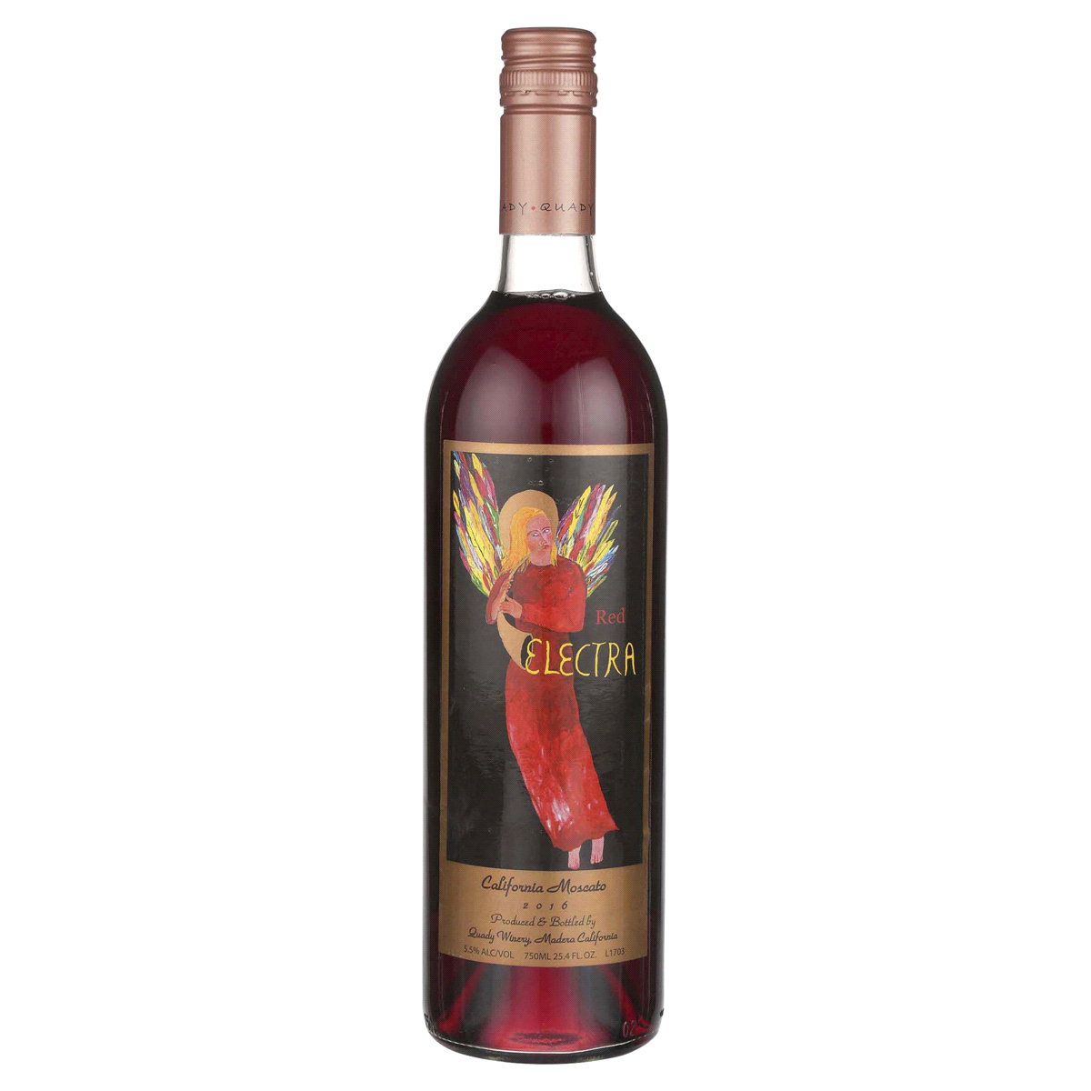 slide 1 of 5, Quady Winery Electra Red Dessert Wine, 750 ml