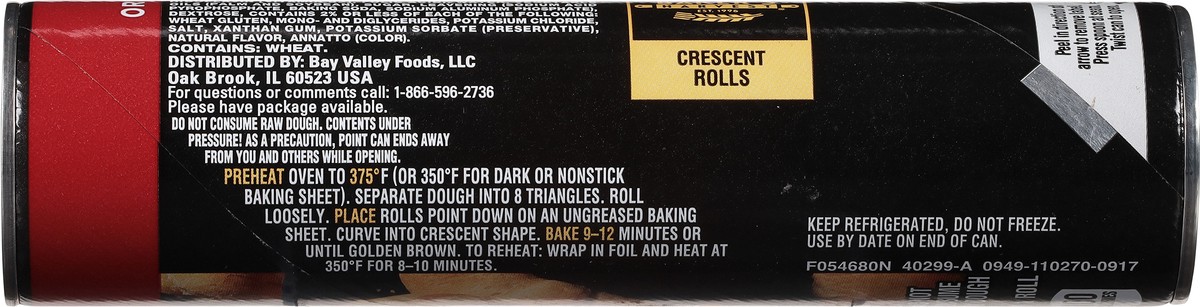 slide 6 of 9, Baker's Harvest Original Crescent Rolls 8 ea, 8 ct