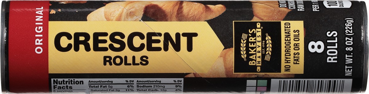 slide 4 of 9, Baker's Harvest Original Crescent Rolls 8 ea, 8 ct