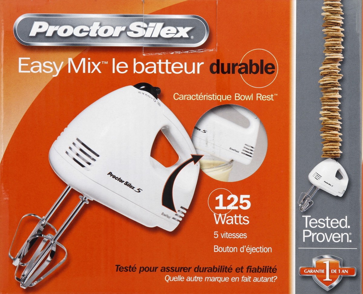 slide 5 of 5, Proctor Silex Durable Easy Mix Hand Mixer Black, 1 ct