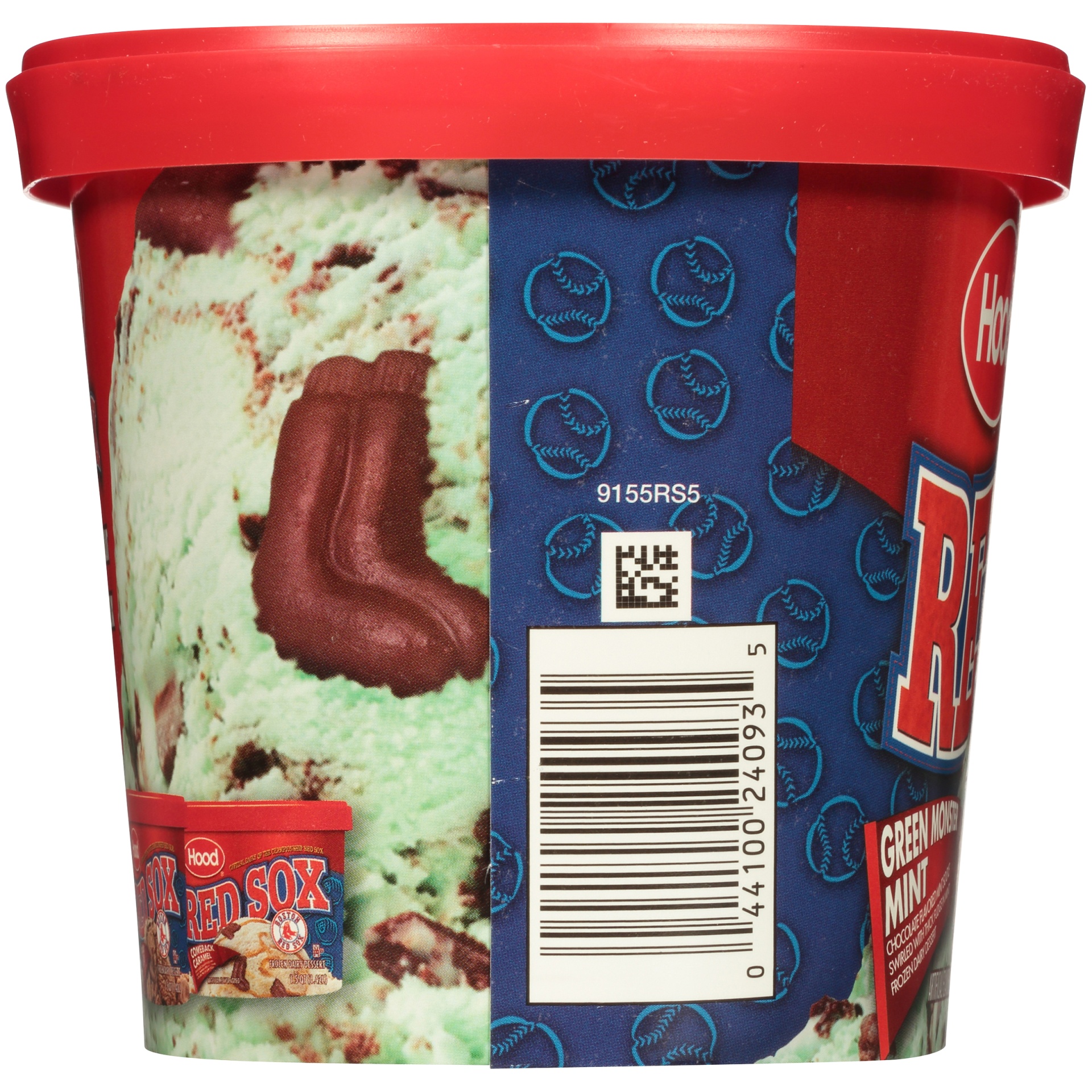 slide 6 of 7, Hood Red Sox Green Monster Mint Frozen Dairy Dessert, 1.5 qt