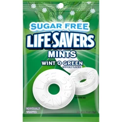 Life Savers Wint O Green Sugarfree Mints Candy Bag