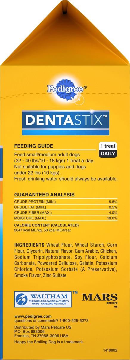 slide 7 of 10, Dentastix Original Small/Medium Treats For Dogs 25 Treats, 14.1 oz