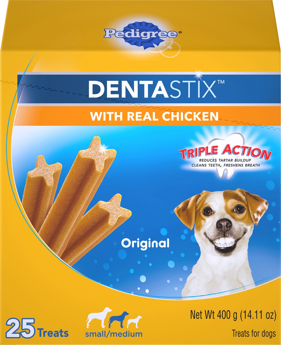 slide 9 of 10, Dentastix Original Small/Medium Treats For Dogs 25 Treats, 14.1 oz