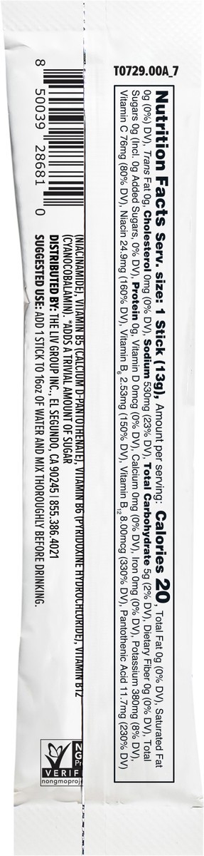 slide 2 of 7, Liquid I.V. Sugar Free Lemon Lime Single Serve - 0.45 oz, 0.45 oz