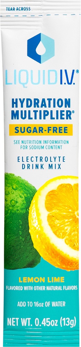 slide 5 of 7, Liquid I.V. Sugar Free Lemon Lime Single Serve - 0.45 oz, 0.45 oz