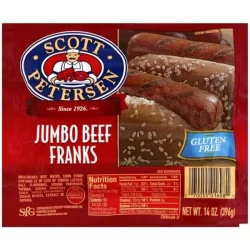 Scott Petersen Scott Pete Beef Franks, 14 oz