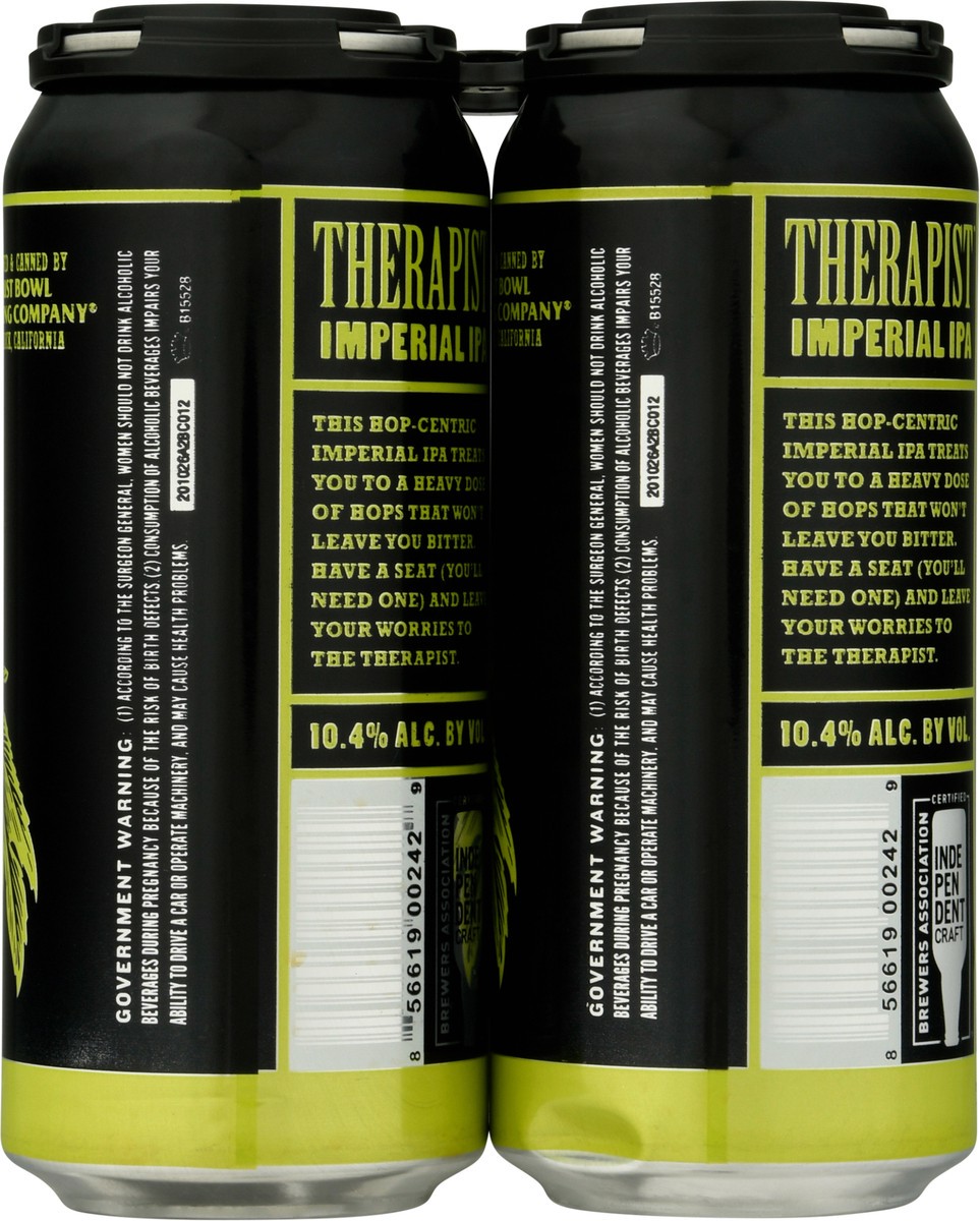 slide 2 of 11, Dust Bowl Brewing Company Imperial IPA Therapist Beer 4 ea, 4 ct