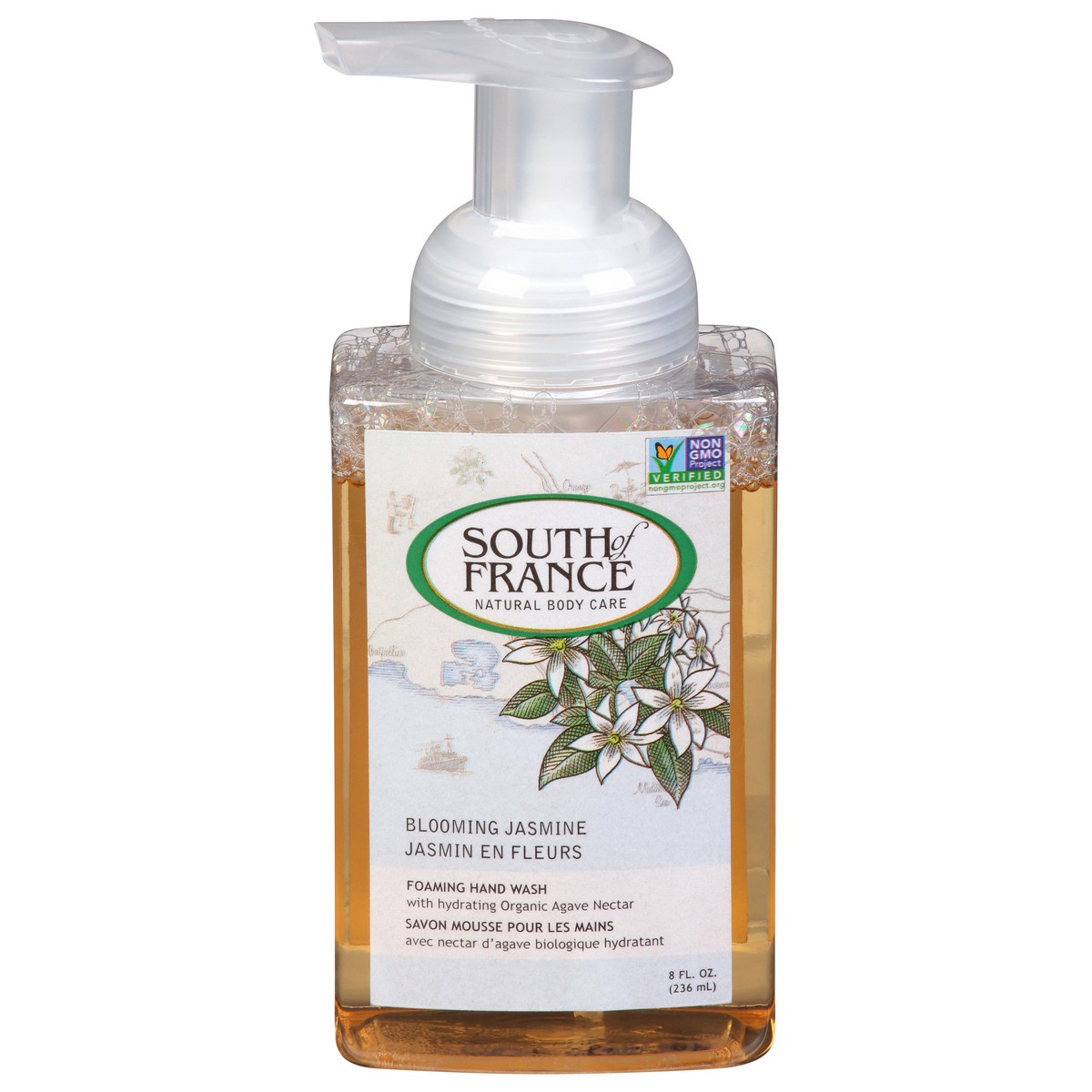 slide 1 of 12, South of France Sof Foam Hand Wash Blooming Jasmine, 8 oz