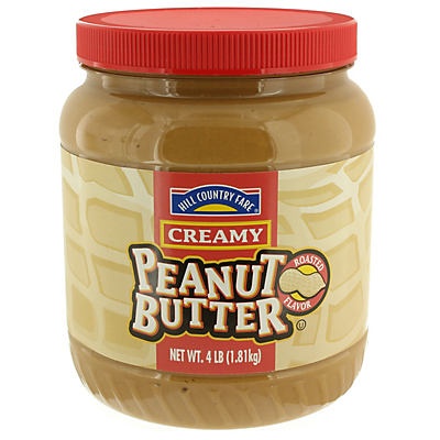 slide 1 of 1, Hill Country Fare Creamy Peanut Butter, 64 oz