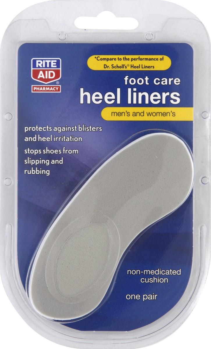 slide 2 of 3, Rite Aid Ra Heel Liners 1Pr, 1 ct