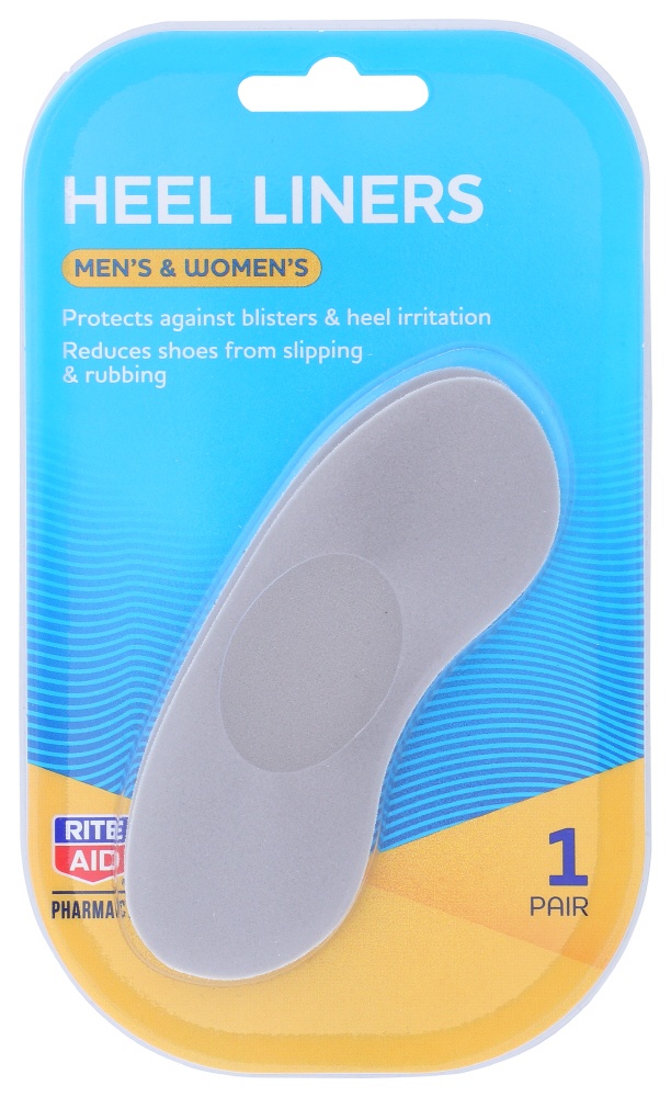 slide 1 of 3, Rite Aid Ra Heel Liners 1Pr, 1 ct