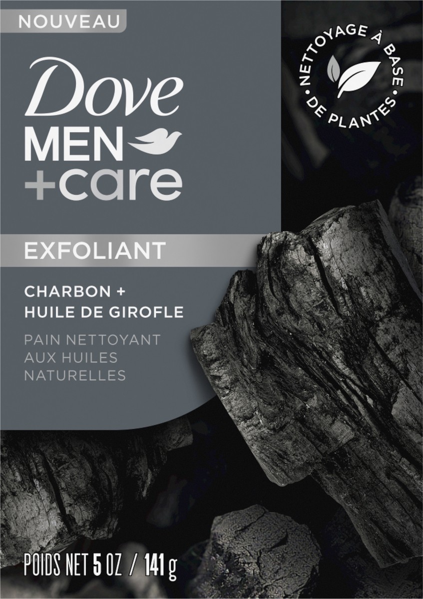 slide 9 of 9, Dove Men+Care 5 oz Cleansing Bar Soap Charcoal + Clove Oil, 5 oz