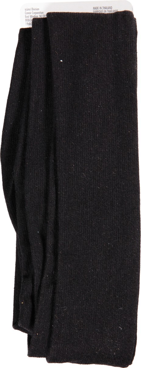 slide 4 of 9, scünci Effortless Beauty Wide Headwrap Black, 5 ct