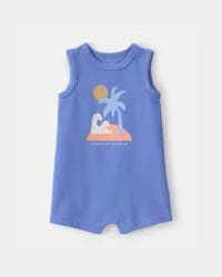 Baby Sunshine Chaser Sleeveless Romper - Blue 9M