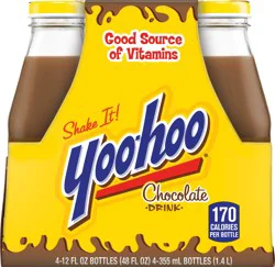 Yoo-hoo Chocolate Drink - 4 x 12 fl oz Bottles