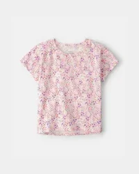 Carters Girls Floral Top - Pink Floral XL