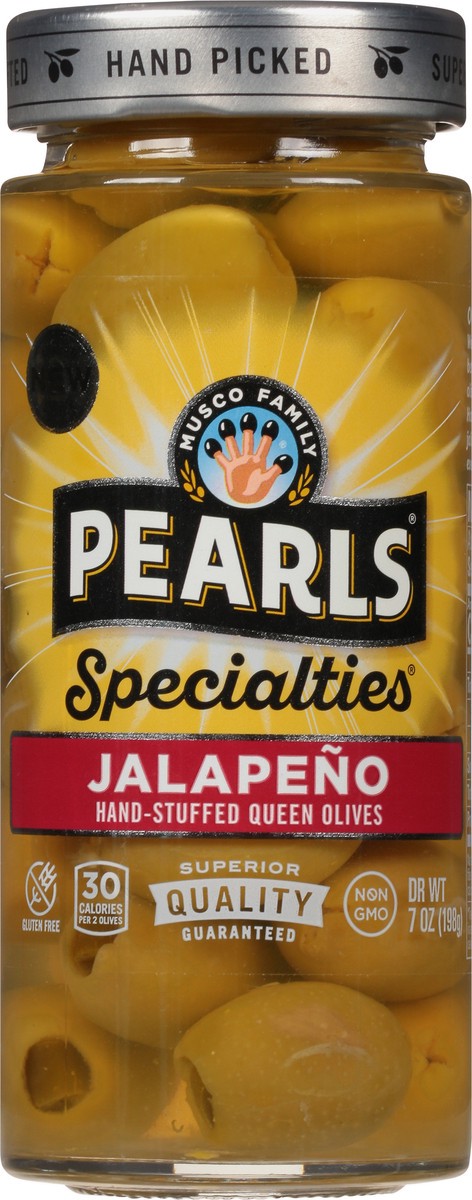 slide 4 of 9, Pearls Specialties Hand-Stuffed Queen Jalapeno Olives 7 oz, 7 oz