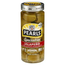 Pearls Specialties Hand-Stuffed Queen Jalapeno Olives - 7 oz