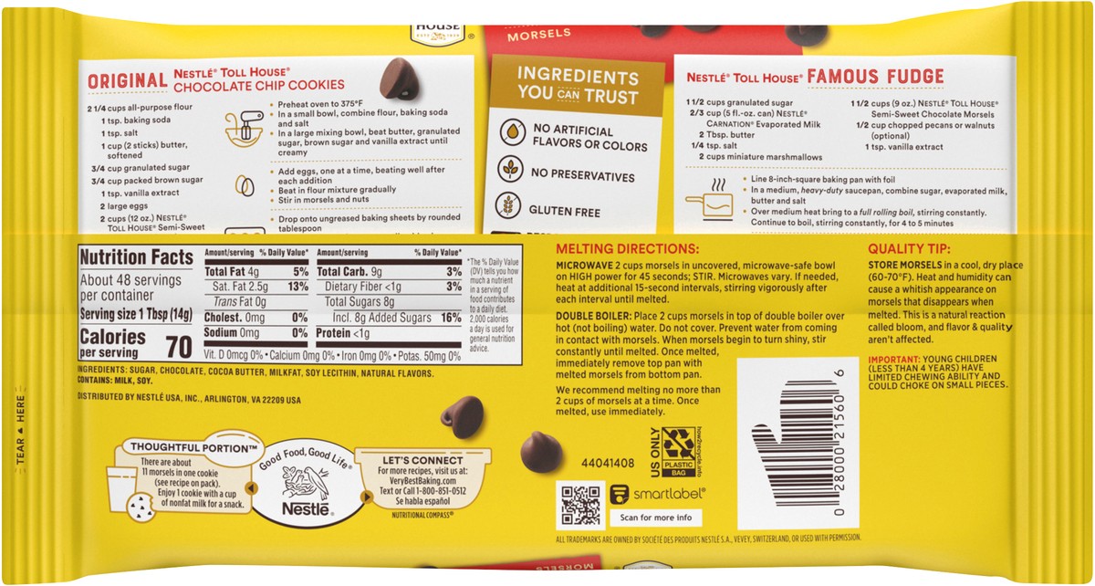 slide 3 of 7, Nestlé Toll House Semi-Sweet Chocolate Chips - 24oz, 24 oz