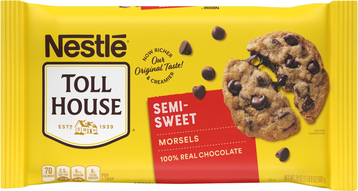 slide 4 of 7, Nestlé Toll House Semi-Sweet Chocolate Chips - 24oz, 24 oz