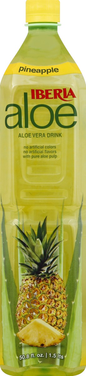 slide 4 of 4, IBERIA aloe Pineapple Aloe Vera Drink - 50.8 fl oz Bottle, 50.8 fl oz