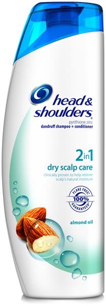 slide 1 of 1, Head & Shoulders Dry Scalp Care 2-In-1 Shampoo & Conditioner, 33.9 oz
