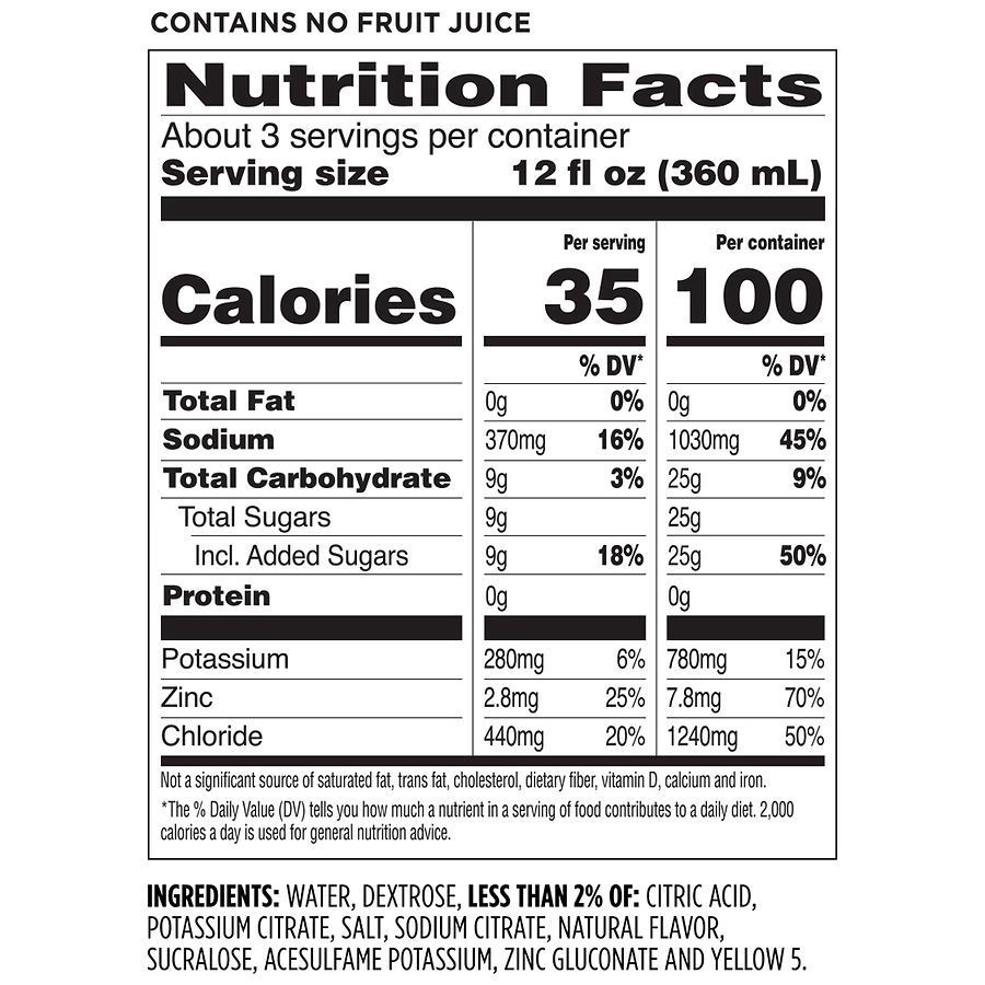 slide 3 of 5, Walgreens Electrolyte Solution With Zinc Lemon Lime, 33.8 oz