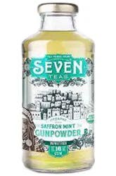 Seven Teas Organic Saffron Mint Gunpowder - 16 fl oz
